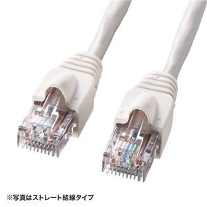 (まとめ)サンワサプライ UTPエンハンスドカテゴリ5ハイグレード単線クロスケーブル KB-10T5-05CN【×2セット】