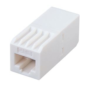 (まとめ)サンワサプライ RJ-45中継アダプタ(カテゴリ6) ADT-EX-6N【×5セット】