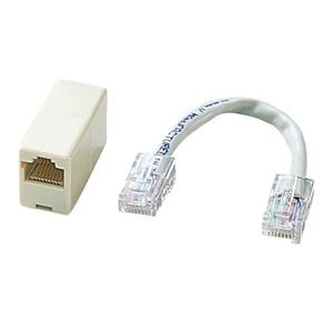 (まとめ)サンワサプライ RJ-45クロス変換キット ADT-EX-CRSN【×5セット】