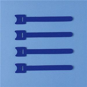 (まとめ)サンワサプライ ケーブルタイ(面ファスナー) CA-MF1BN【×10セット】