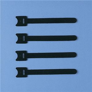 (まとめ)サンワサプライ ケーブルタイ(面ファスナー) CA-MF1KN【×10セット】