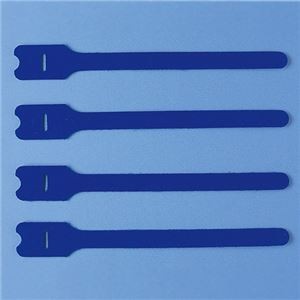 (まとめ)サンワサプライ ケーブルタイ(面ファスナー) CA-MF3BN【×10セット】