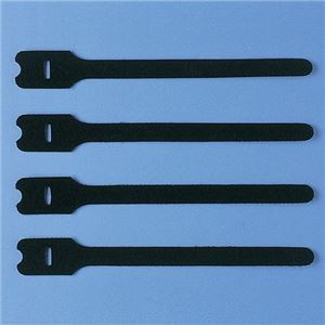 (まとめ)サンワサプライ ケーブルタイ(面ファスナー) CA-MF3KN【×10セット】