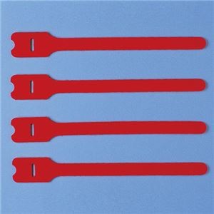 (まとめ)サンワサプライ ケーブルタイ(面ファスナー) CA-MF3RN【×10セット】