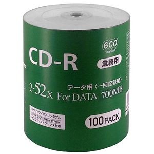 (まとめ)磁気研究所 業務用DVD-R 4.7GB 50枚エコパック データ用 16倍速対 ワイドプリンタブル対応詰め替え用エコパック CR80GP100_BULK【×2セット】