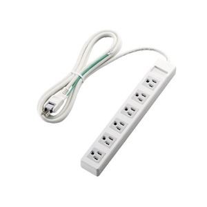 (まとめ)エレコム 3ピンプラグ対応タップ T-T1A-3625WH【×3セット】