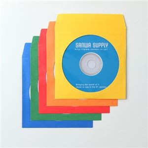 (まとめ)サンワサプライ DVD・CDペーパースリーブケース FCD-PS100MXN【×5セット】