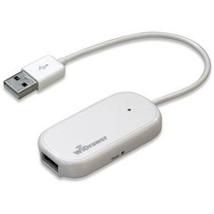 ラトックシステム Wi-Fi USBリーダー（USB給電モデル）（ホワイト） REX-WIFIUSB1F