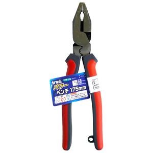 (業務用20個セット) trad パワー圧着ペンチ（DIY 工具 プライヤー） TPP-175mm レッド＆グレー
