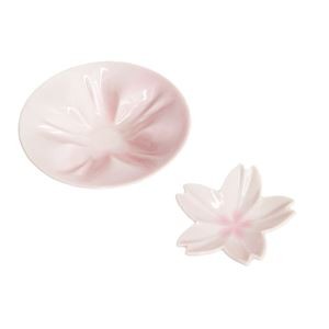 hiracle(ひらくる) さくら小皿/豆皿セット各1枚 (ピンク/ピンク)