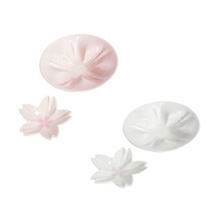 hiracle(ひらくる) さくら小皿/豆皿セット各1枚(計4枚)(白/ピンク)