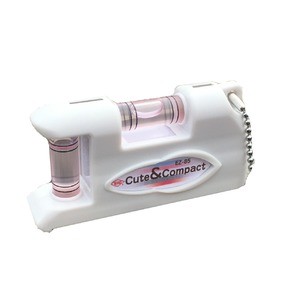 （まとめ）KOD イージーレベル 水平器/測定工具 【85mm】 マグネット内蔵型 EZ-85W ホワイト(白) 〔業務用/DIY用品/日曜大工〕【×3セット】