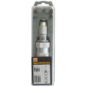 TRAD インパクトドライバーセット/作業工具 【10個入】 TRD-ID 〔業務用/DIY用品/日曜大工〕