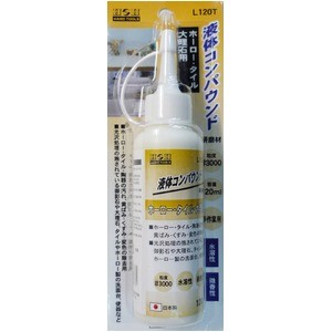 （まとめ）H&H 液体コンパウンド/研磨材 【ホーロータイル用/120ml】 日本製 水溶性/微香性 L120T ホワイト(白) 〔業務用/DIY/手作業用〕【×5セット】