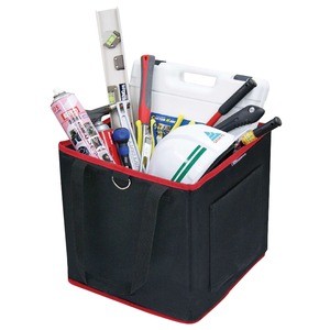 （まとめ）DBLTACT 折りたたみ式バケット/収納用具 【ファスナー式/Lサイズ】 DTF-L 〔業務用/DIY/日曜大工〕【×3セット】