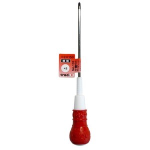 （まとめ）TRAD パワー細軸ドライバー/作業工具 【+2X150】 日本製 NO.133 〔業務用/DIY用品/日曜大工〕【×50セット】