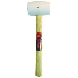 （まとめ）CSK 木柄ゴムハンマー(かなづち/大工道具) 1.0P CGK-10W ホワイト(白) 〔業務用/家庭用/DIY/日曜大工〕【×30セット】