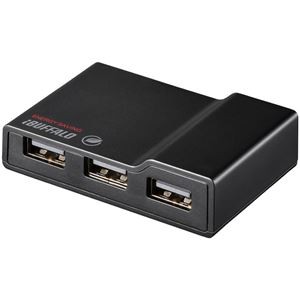 バッファロー(サプライ) USB2.0 電源連動節電機能付きセルフパワー4ポートハブ ブラック BSH4AE12BK