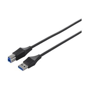 バッファロー(サプライ) ユニバーサルコネクター USB3.0 A to B スリムケーブル 2.0m ブラック BSUABSU320BK