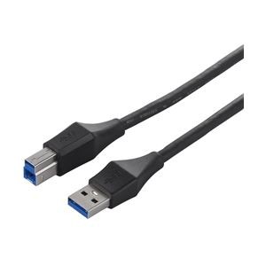 バッファロー(サプライ) ユニバーサルコネクター USB3.0 A to B ケーブル 3.0m ブラック BSUABU330BK