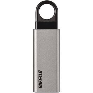 バッファロー ノックスライド式 オートリターン機能搭載 USB3.1(Gen1)/USB3.0対応高速USBメモリー 32GB チタンシルバー RUF3-HKS32G-TS