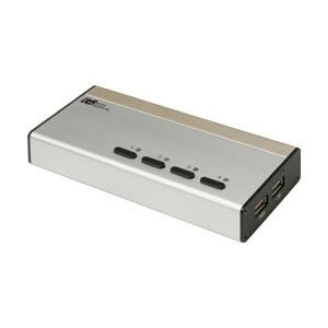 ラトックシステム パソコン自動切替器USB接続DVI・Audio対応(PC4台用) REX-430UDA