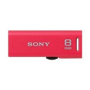 SONY USB2.0対応 スライドアップ式USBメモリー ポケットビット 8GB ピンクキャップレス USM8GR P