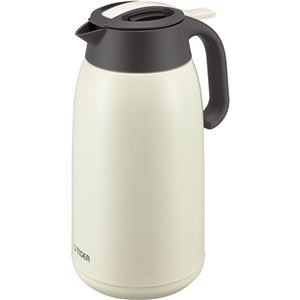 タイガー魔法瓶 ステンレスポット ＜プッシュレバータイプ＞ 保温保冷 2.0L アイボリー PWM-B200CA