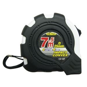(業務用5個セット) CK インパクトコンベックス/メジャー 【長さ：7.5m】 スチールテープ 13-127 DM-7525 〔DIY用品/大工道具〕