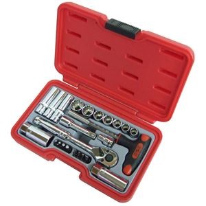 H＆H ソケットレンチセット/作業工具 【24個入り】 差込角：9.5mm H-3024 3/8