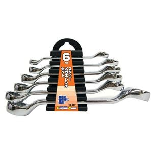 (業務用2セット) スタビー メガネレンチセット 【6本組×2セット】 12-307 〔DIY用品/大工道具〕