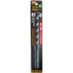 (業務用5個セット) TRAD 木工用兼用ビット/先端工具 【穴径：10mm】 インパクト12V対応 TWK-10.0 〔DIY用品/大工道具〕