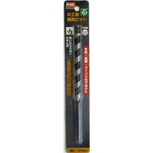 (業務用5個セット) TRAD 木工用兼用ビット/先端工具 【穴径：10.5mm】 インパクト12V対応 TWK-10.5 〔DIY用品/大工道具〕