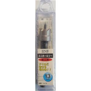(業務用10個セット) H＆H ミニホールソー/先端工具 【鉄工用 13mm】 材質：HSS パック入り 日本製 〔DIY用品/大工道具〕