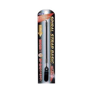(まとめ)エアージェイ スパイラルストラップベーシックBK ASS-08BK【×10セット】