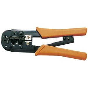 (まとめ)サンワサプライ かしめ工具(ラチェット付き) HT-568R【×2セット】
