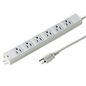 サンワサプライ 工事物件タップ(6個口・3m) TAP-KE6N-3