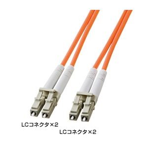 サンワサプライ 光ファイバケーブル HKB-LCLC5-10L