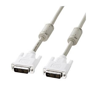 (まとめ)サンワサプライ DVIケーブル(シングルリンク、5m) KC-DVI-5K【×2セット】