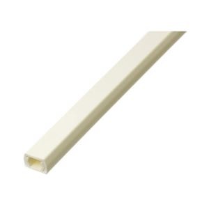 (まとめ)YAZAWA 固定テープ付モール 1号 1m オフホワイト FF1W【×20セット】