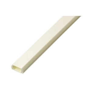 (まとめ)YAZAWA テープ付モール 2号 1m オフホワイト FF2W【×10セット】