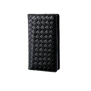 (まとめ)エレコム スマートフォン用手帳型マルチカバー(メッシュ・L) P-02PLFMBK【×2セット】