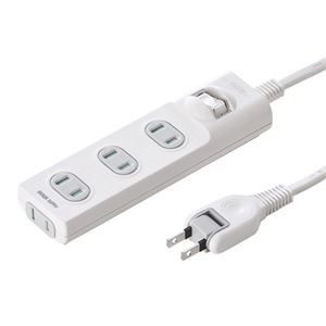 (まとめ)サンワサプライ 火災予防安全タップ TAP-TSH45SWN【×3セット】