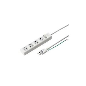 (まとめ)サンワサプライ 電源タップ TAP-N3425SWN【×2セット】