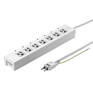 (まとめ)サンワサプライ 電源タップ TAP-F37-2CLZ【×2セット】