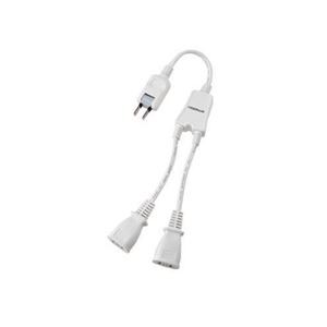 (まとめ)YAZAWA ACアダプター用分配延長コード Y02V2002WH【×5セット】