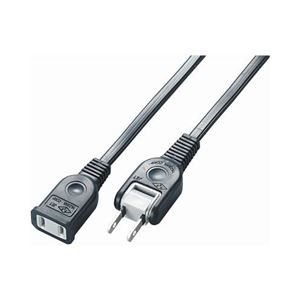 (まとめ)YAZAWA 耐トラ付延長コード Y02105BK【×3セット】
