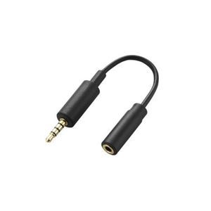 (まとめ)エレコム スマートフォン用テレビアンテナケーブル(10cm) MPA-35AT01BK【×5セット】