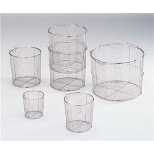 ステンレス丸型洗浄カゴ(テーパ付) 特大