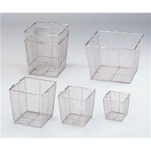 ステンレス角型洗浄カゴ(テーパ付)特大